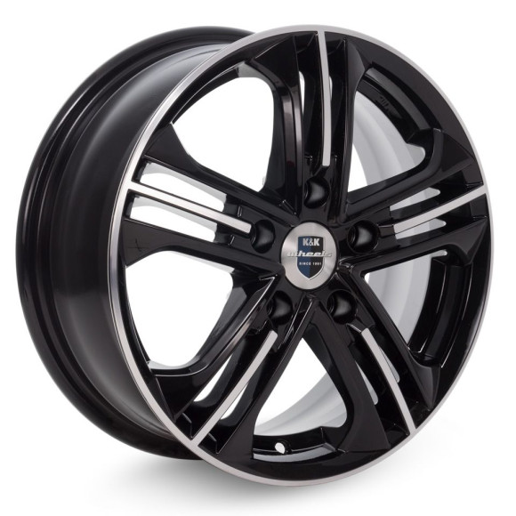 Диски КиК 6,0\R15 5*108 ET50 d63.35 Алмаз черный