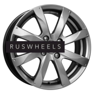 Диски КИК 6x15/4x100 ET39 D56,6 Джемини-оригинал (КС617) Дарк платинум Диски КИК 6x15/4x100 ET39 D56,6 Джемини-оригинал (КС617) Дарк платинум