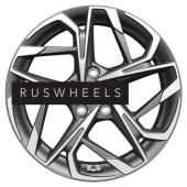 Диски Khomen Wheels 7x17/5x114,3 ET45 D60,1 KHW1716 (Changan/Geely/Lexus/Toyota) Gray-FP (конус)