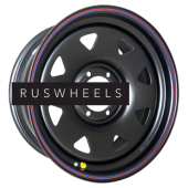 Диски Off-Road Wheels 8x15/6x139,7 ET-25 D110 Тойота Ниссан (треуг. мелкий) Черный