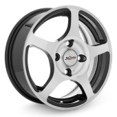 Диски Xtrike 5.5\R14 4*100 ET45 d67.1 BK/FP