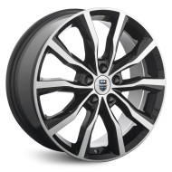 Диски КиК  Портер  7,5\R18 5*112 ET35  d66,6  алмаз чёрный  [76177]  <С>  Fb max 750 kg