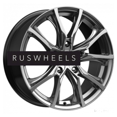 Диски КИК 7,5x17/5x108 ET50 D63,35 Твист (КС697М) Дарк платинум Диски КИК 7,5x17/5x108 ET50 D63,35 Твист (КС697М) Дарк платинум