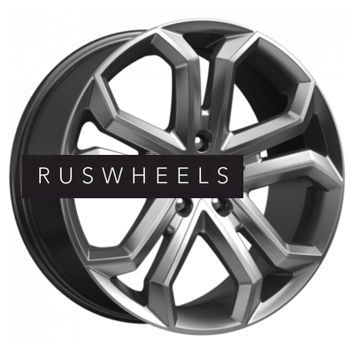 Диски КИК 8,5x19/5x110 ET35 D65,1 Пандора (КС466) Дарк платинум Диски КИК 8,5x19/5x110 ET35 D65,1 Пандора (КС466) Дарк платинум