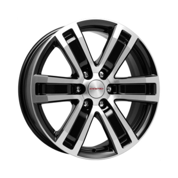 Диски КиК  R7-Рольф-оригинал (КС457)  7,5\R17 6*139,7 ET38  d67,1  Алмаз черный  [r34593]