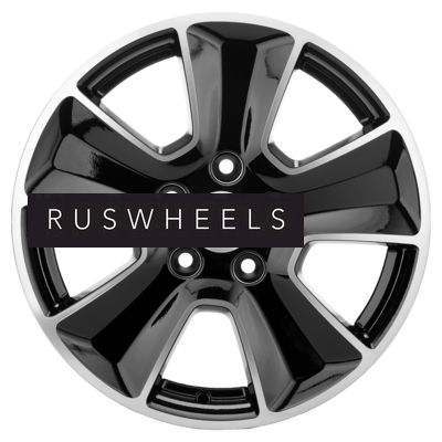 Диски Khomen Wheels 6,5x16/5x114,3 ET50 D66,1 KHW1601 (Renault/Nissan) Black-FP