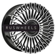 Диски LS FlowForming 8,5x20/6x139,7 ET25 D106,1 RC99 BKF (конус, Колпак+лого)