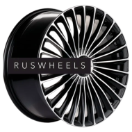 Диски Khomen Wheels 8,5x20/5x112 ET38 D66,6 KHW2008 (Mercedes Front) Black-FP