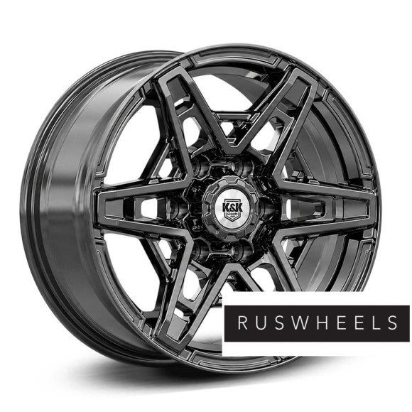 Диски КиК R17 / 8J PCD 6x139.7 ЕТ 25 ЦО 77.9 Блэкберн