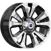 Диски КиК 8,0\R18 5*139.7 ET30 d108.5 Алмаз черный