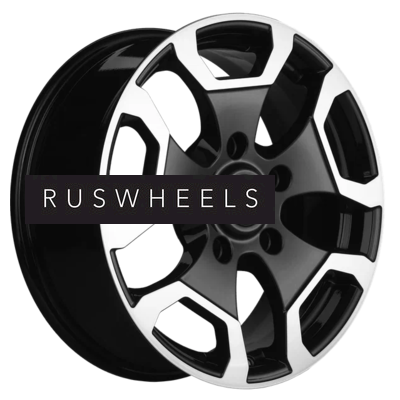 Диски Khomen Wheels 6,5x17/5x139,7 ET35 D98,5 KHW1725 (Niva 4x4) Black-FP