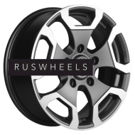 Диски Khomen Wheels 6,5x17/5x139,7 ET40 D98,5 KHW1725 (Niva Travel/Legend) Gray-FP