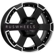 Диски КИК 7x16/6x139,7 ET20 D110,1 M56 (КС593) Алмаз черный