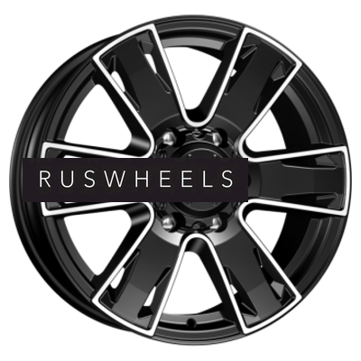 Диски КИК 7x17/6x139,7 ET33 D100,1 Севенна (КС726) Алмаз черный