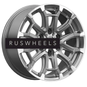 Диски СКАД 8x18/6x139,7 ET38 D67,1 Авилис (КЛ374) Алмаз графит