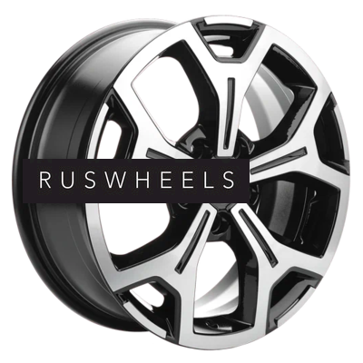 Диски Khomen Wheels 6,5x17/5x114,3 ET40 D64,1 KHW1710 (Haval F7/F7x) Black-FP