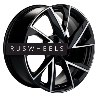 Диски Khomen Wheels 7x17/5x108 ET40 D54,1 KHW1714 (Jac/Москвич 3) Black-FP
