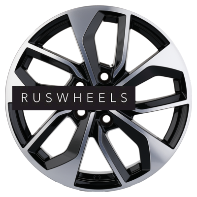 Диски Khomen Wheels 7x17/5x112 ET46 D66,6 KHW1703 (A4) Black-FP Диски Khomen Wheels 7x17/5x112 ET46 D66,6 KHW1703 (A4) Black-FP