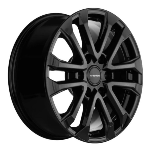 Диски Khomen Wheels 7.5\R18 6*139.7 ET25 d106.1 Black Диски Khomen Wheels 7.5\R18 6*139.7 ET25 d106.1 Black